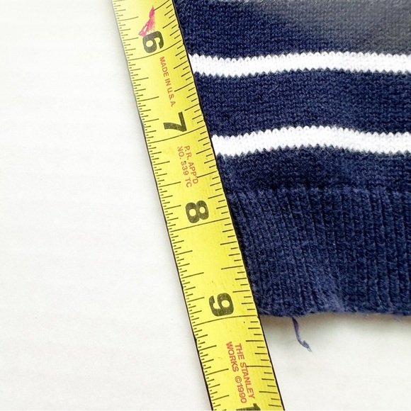 Janie and Jack Striped Sweater Jogger In Navy - Picture 12 of 12